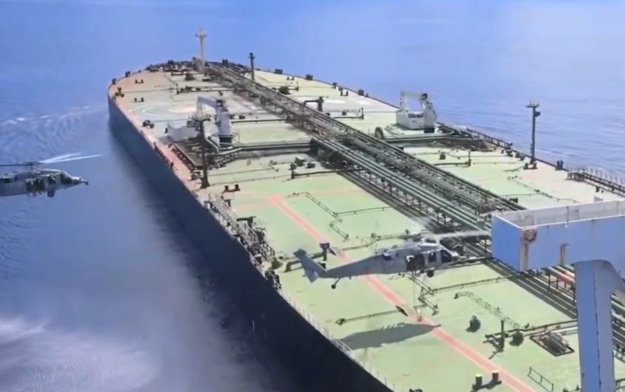 WATCH: US Troops Seize Oil Tanker In Dramatic Clip As Hormuz Tensions Escalate