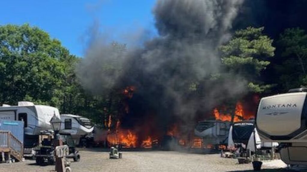 Five RVs Destroyed After Sudden Blaze Erupts at Popular Campground