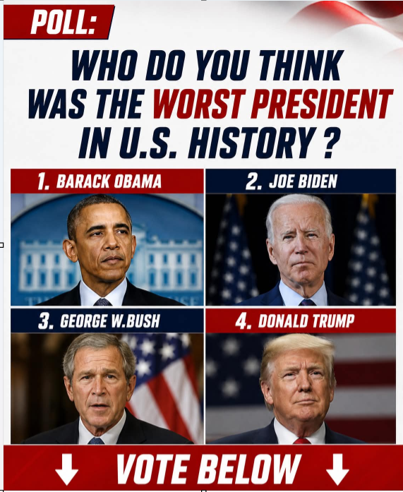 Public Opinion Poll: “Who Do You Think Was the Worst President in U.S. History?” Public Opinion Poll: “Who Do You Think Was the Worst President in U.S. History?”